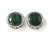 925 Sterling Silver 26mm A Grade Green Malachite Post Earring [e1370]