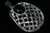 925 Sterling Silver 25x30mm Black Agate Pendant [e2324]