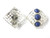 925 Sterling Silver 18x24mm A Grade Lapis Lazuli Earring [e1160]