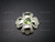 24mm Peridot Jasper 925 Sterling Silver Pendant [e3242]