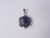925 Sterling Silver 16mm A Grade Lapis Lazuli Pendant [e1954]