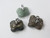20mm Aventurine, Leopard Skin, Smoky Agate Frog Pendant 3pcs. [e1720]
