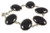 20x26mm Black Agate Bracelet Silver Plated [e2286]