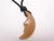 42mm Red Aventurine Carved Moon With Cord Neckalce 36" [e2033]