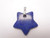 35mm Lapis Howlite Star With Hole Pendant [e189]