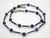 6mm Lapis Howlite Necklace 18" [e3042]