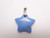 25mm Turquoise Howlite Star With Hole Pendant [e1442]