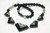 25x16mm-35x25mm Buffalo Horn Onyx 925 Sterling Silver Necklace 18" [z7715]