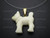 28x25mm Buffalo Bone Dog Designer Bead Pendant [z5622]