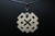 30x30mm Buffalo Bone Knot Designer Bead Pendant [z5443]