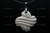 35x35mm Buffalo Bone Carved Designer Bead Pendant [z7449]