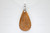 25x45mm Buffalo Bone Designer Bead Pendant, Natural Dyed [z7362]