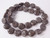 14mm Brown Snowflake Puff Coin Beads 15.5" [e414]