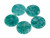 16mm China Jade Round Cabochon 5pcs. 2.5mm Thick [y724f]