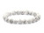 4mm White Howlite Elastic Bracelet 7.5" natural [b1b9]