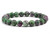 4mm China Ruby Zoisite Elastic Bracelet 7.5" dyed [b1r1]