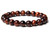 10mm Red Tiger Eye Elastic Bracelet 7.5" natural [b4d6]