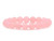 4mm Matte Rose Quartz Elastic Bracelet 7.5" dyed [b1b1m]