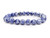 6mm Matte Denim Lapis Elastic Bracelet 7.5" natural [b2b27m]