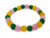 4mm Rose Quartz + Mix Jade Elastic Bracelet 7.5" dyed [b1s5]