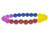 10mm Multi-Colors Jade Bracelet 7.5" [b4x82]