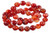 4mm Red Banded Agate Round Beads 15.5" heated [4f20]