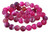 8mm Matte Rose Banded Agate Round Beads 15.5" dyed [8f21m]