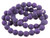 8mm Matte Purple Magnesite Round Beads 15.5" [8tpm]