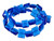 14mm Blue Quartz Puff Square Beads 15.5" synthetic [u83a36]