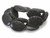 18x25mm Black Lava Puff Oval Beads 15.5" natural [s415]