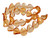 16mm Citrine Twisted Beads 15.5" synthetic [u87a7]