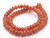 8mm Apricot Jade Rondelle Beads 15.5" natural [h3c59-8]