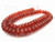 8mm Carnelian Rondelle Beads 15.5" heated [h3d17-8]