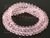 8mm Rose Quartz Faceted Rondelle Beads 15.5" dyed [h6b1-8]