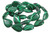 13x18mm Malachite Pear Beads 15.5" synthetic [s418c]