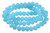 6x4mm Aqua Quartz Faceted Rondelle Beads 15.5" synthetic [sc2a70]