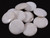 40mm White Jade Coin Beads 15.5" [wa185]