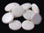 35mm White Gray Agate Coin Beads 15.5" natural [wa199]