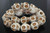 12x10mm White Magnesite Skull Beads 15.5" [t176w]