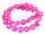 12mm Pink Magnesite Puff coin Beads 15.5" [t534f]
