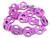 20x22mm Pink Magnesite Skull Beads 15.5" [t353f]