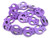 20x22mm Purple Magnesite Skull Beads 15.5" [t353p]