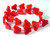 20x24mm Red Magnesite Butterfly Beads 15.5" 15 Beads [t358r]