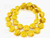 14mm Yellow Magnesite Puff Coin Beads 15.5" [t384y]
