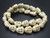 15mm White Magnesite Happy Face Beads 15.5" [t483w]
