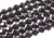 6mm Jet Black Glass Faceted Round Beads 15.5" [uc7a2]