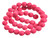 6mm Volcano Pink Lava Round Beads 15.5" dyed [6kf]