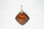 30x30mm Buffalo Bone Carved Designer Bead Pendant, Natural Dyed [z1091]