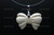 35X25mm Buffalo Bone Bow Tie Designer Bead Pendant [z1284]