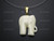20x32mm Buffalo Bone Elephant Designer Bead Pendant [z5755]